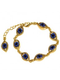 EVIL EYE GOLD MULTI BRACELET