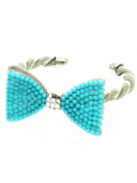 BREANN RHINESTONE BOW CUFF