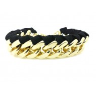 BRISA BLACK CHAIN STAINLESS STEEL BRACELET