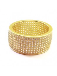 "CZ" CUBIC ZIRCONIUM  BAND RING