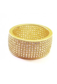 "CZ" CUBIC ZIRCONIUM  BAND RING