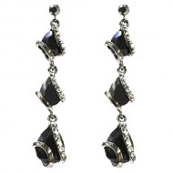 LA LLUVIA JET EARRINGS LA LLUVIA JET EARRINGS