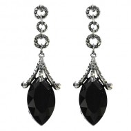 BROOK-LYNN BLACK DROP EARRING BROOK-LYNN BLACK DROP EARRING