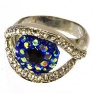 SILVER EVIL EYE RING SILVER EVIL EYE RING