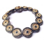 "EVIL EYE" HEMATITE BRACELET