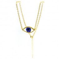 GOLD EVIL EYE NECKLACE