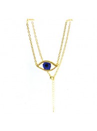 GOLD EVIL EYE NECKLACE