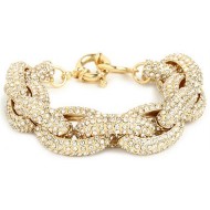 "AMREZY" GOLD PAVE CHAIN BRACELET "AMREZY" GOLD PAVE CHAIN BRACELET