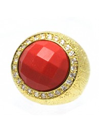 BOHO-CORAL RING