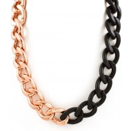 CHUNKY ROSE GOLD/MATTE NECKLACE