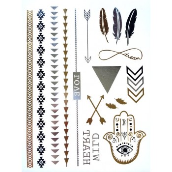 "WILD HEARTS" SHEET FLASH TAT