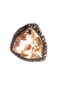 "DIAMOND RAW" CAFE RING