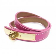 HOT PINK PANTHER LEATHER BRACELET HOT PINK PANTHER LEATHER BRACELET