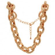 CORAL SNAKE-CHAIN NECKLACE