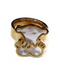 "POOKY" STAINLESS STEEL GOLD RING