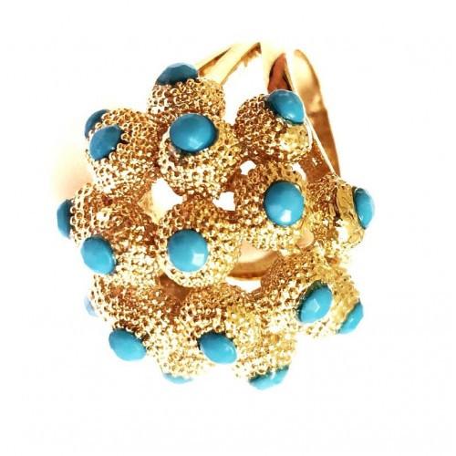BOHO GOLD BUBBLE RING